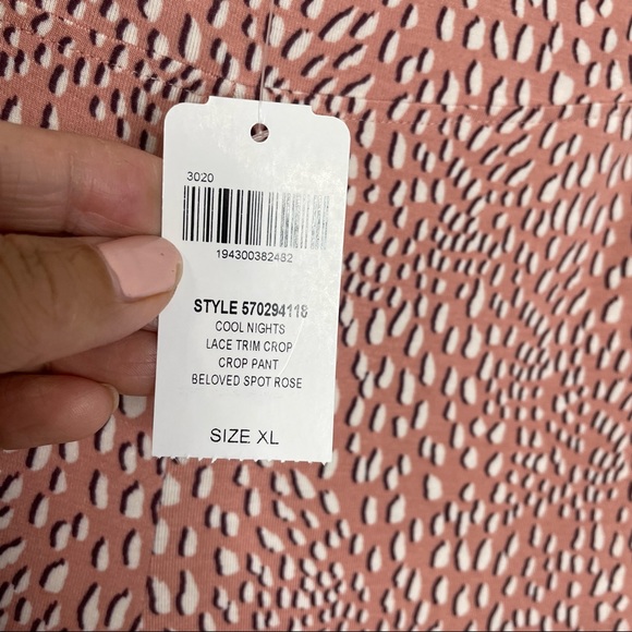 Soma Cool Nights Lace Trim Crop Pajama Set - Picture 13 of 13